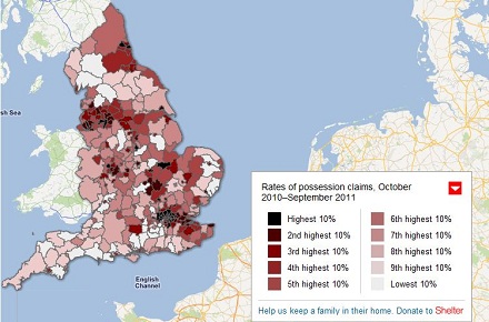 Housing: Shelter’s research reveals areas most at risk of eviction