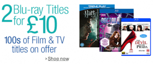 2 Blu-ray for £10