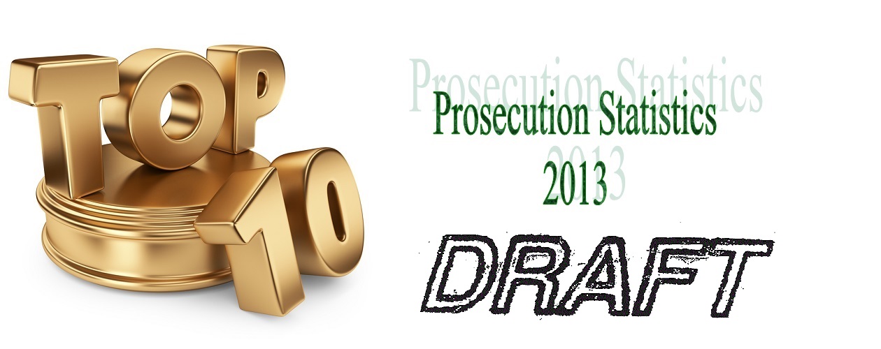 Draft Prosecution Statistics for 2013