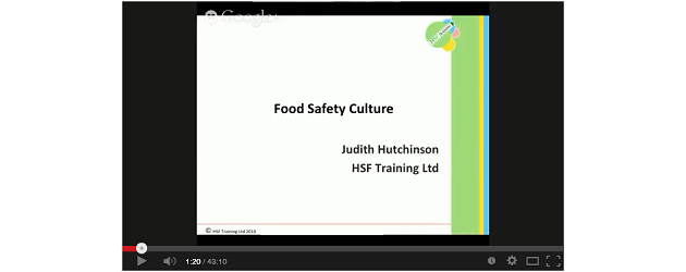 Webinar: Food Safety Culture
